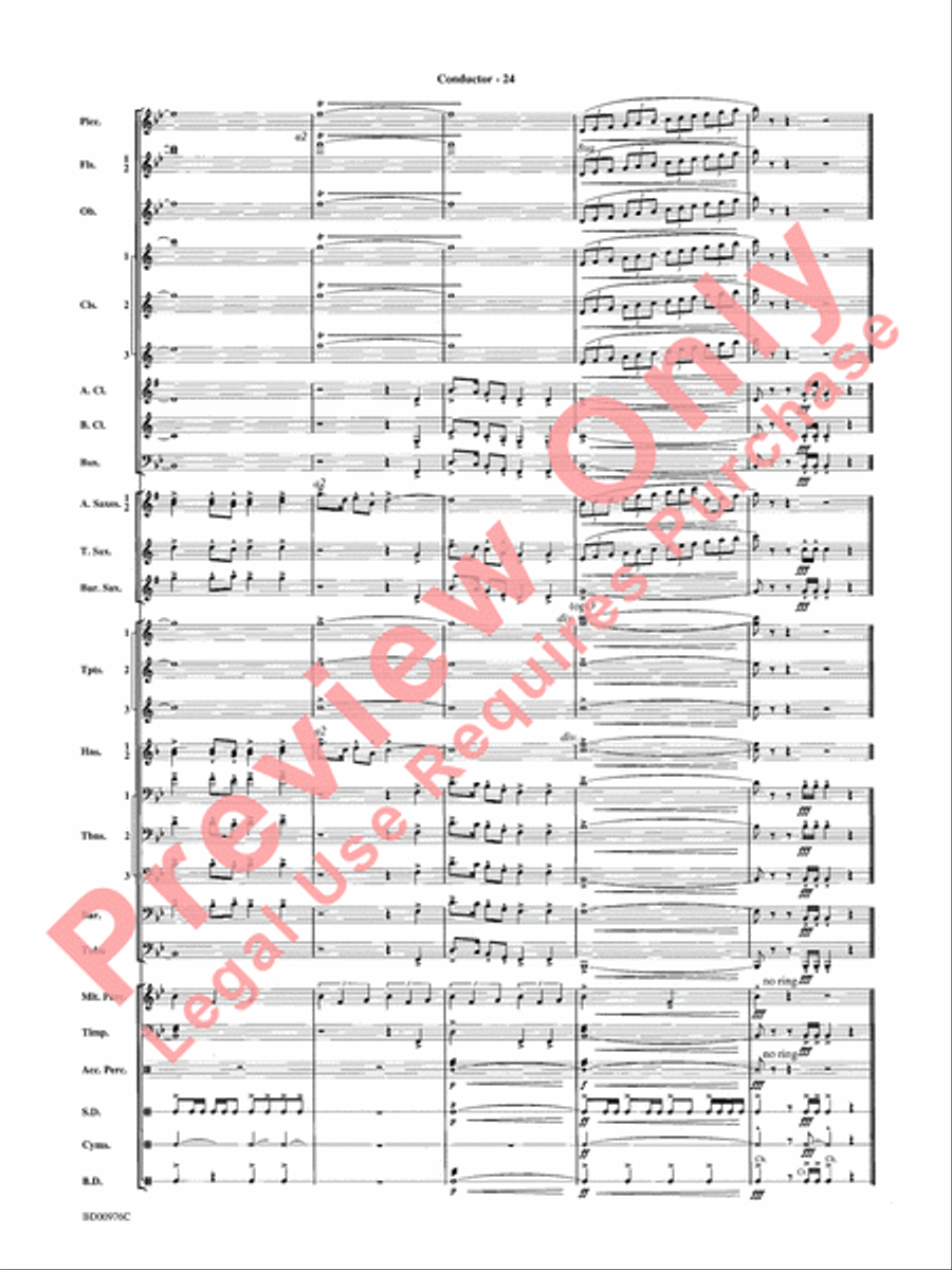 Covenant Concert Band scores gallery preview page 26