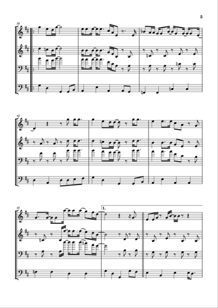 Eastbound And Down Brass Ensemble scores gallery preview page 6