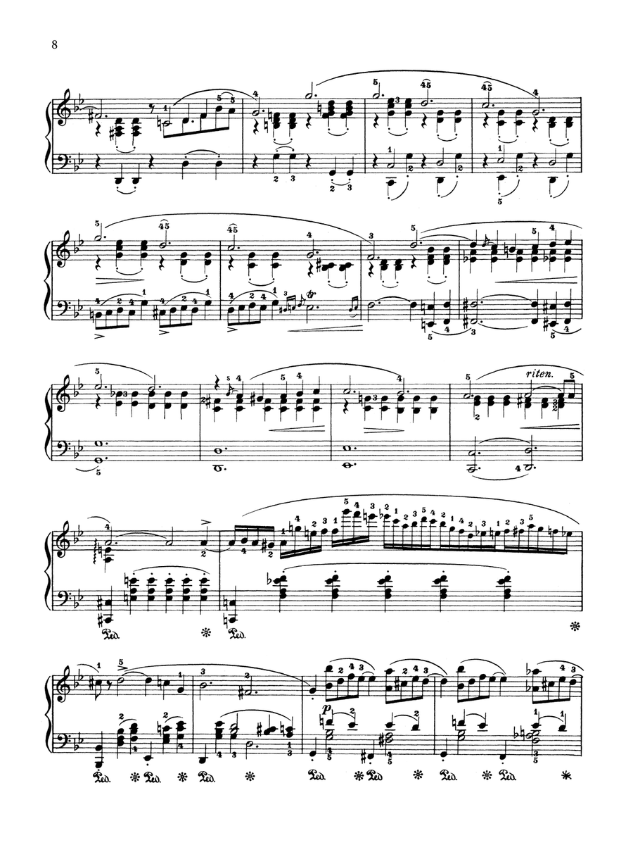 Ballade in G minor, Op. 23 Piano Solo scores gallery preview page 2