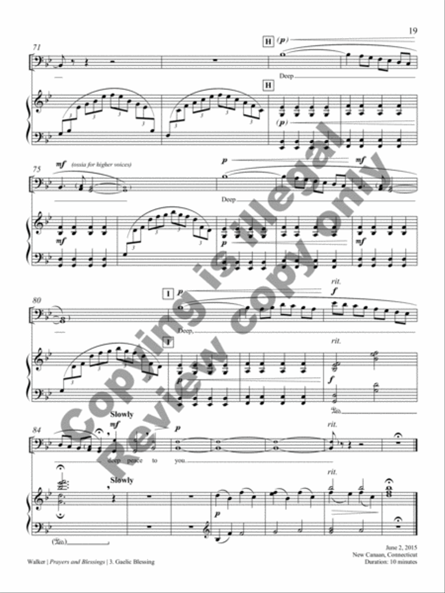 Prayers and Blessings Baritone Voice scores gallery preview page 22