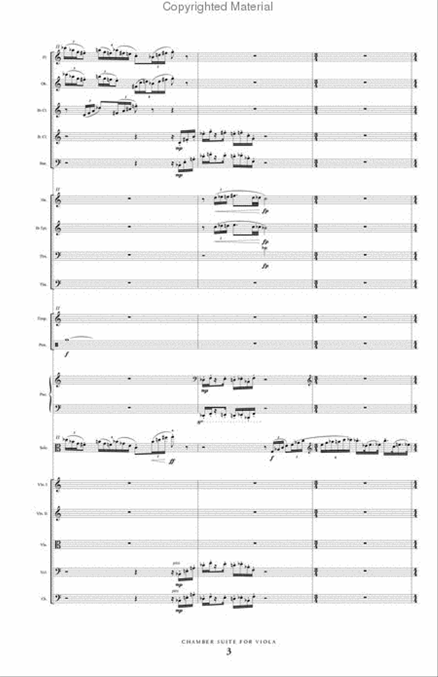 Chamber Suite for Viola & Orchestra Chamber Suite for Viola & Orchestra Full Orchestra scores gallery preview page 4