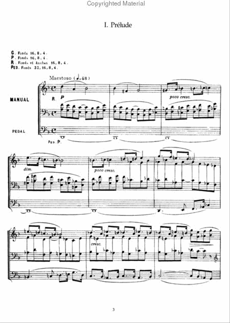 Organ Symphonies Nos. 1, 2 & 3 Organ scores gallery preview page 3
