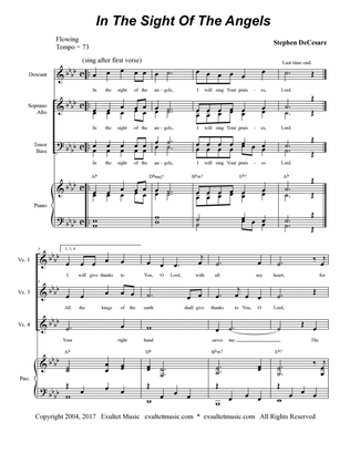 Book cover for In The Sight Of The Angels (SATB Alternate)