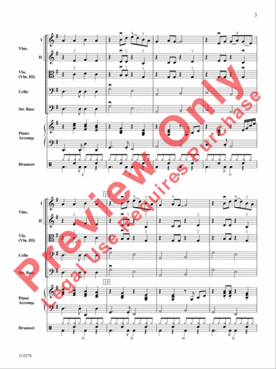 (What a) Wonderful World String Orchestra scores gallery preview page 4