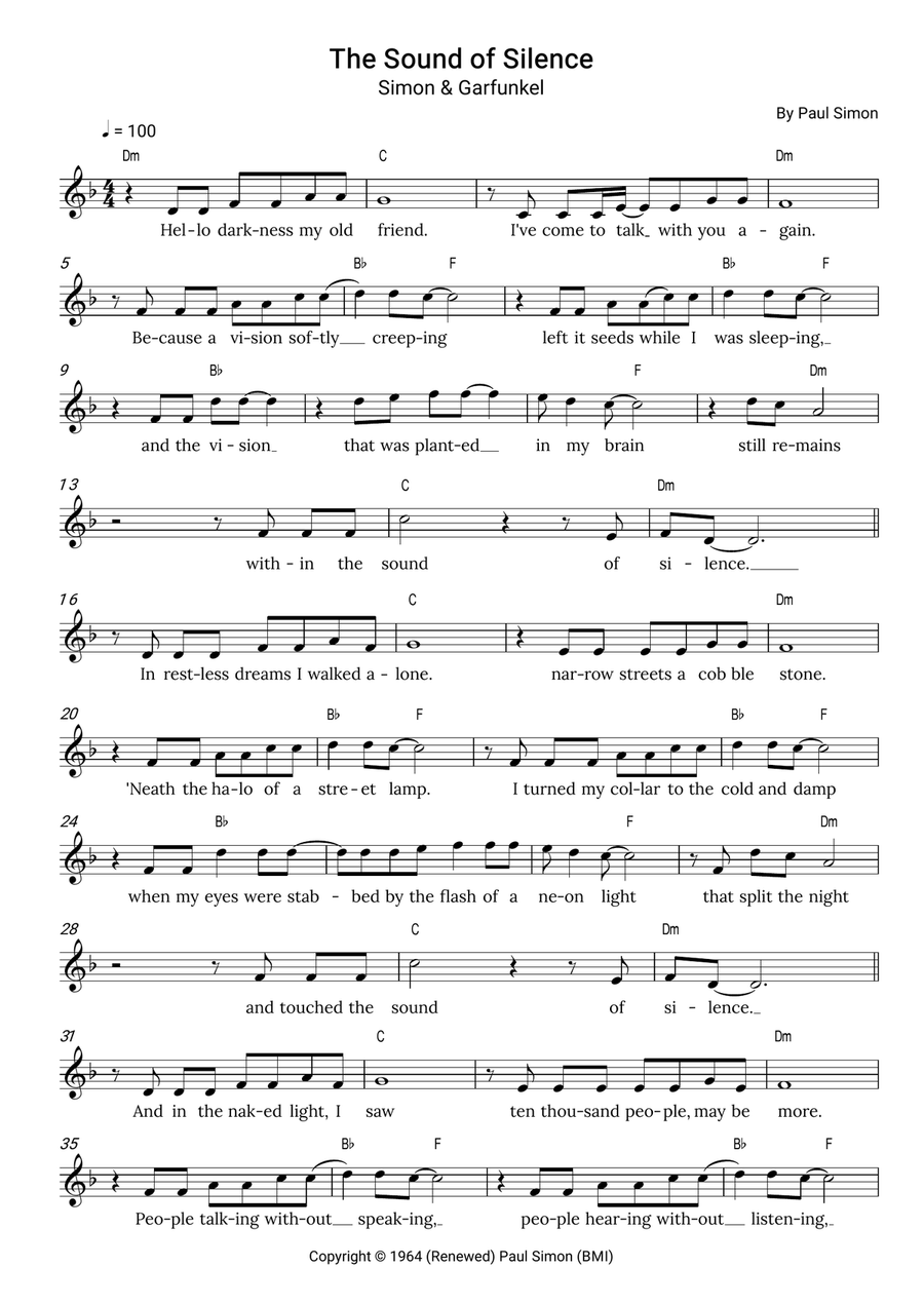 The Sound Of Silence