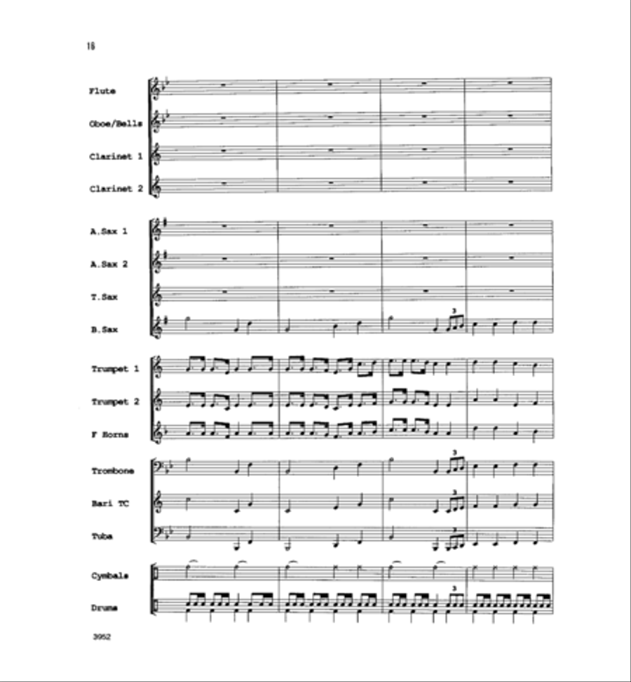 Battle Hymn of the Republic Concert Band scores gallery preview page 15