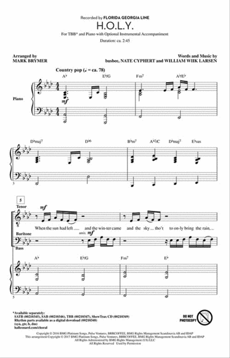H.O.L.Y. 3-Part scores gallery preview page 2
