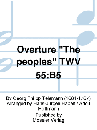 Book cover for Overture "The peoples" TWV 55:B5