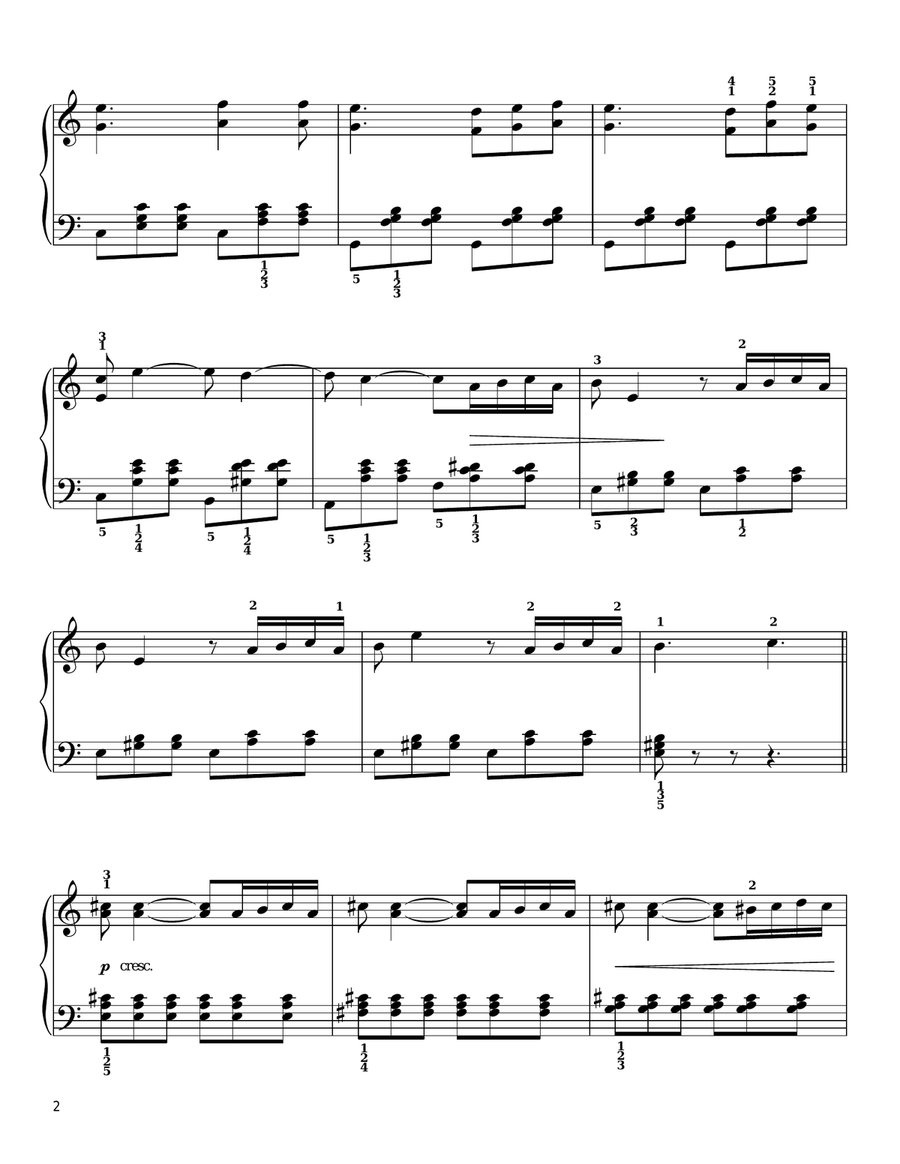 Addio del passato Easy Piano scores gallery preview page 2