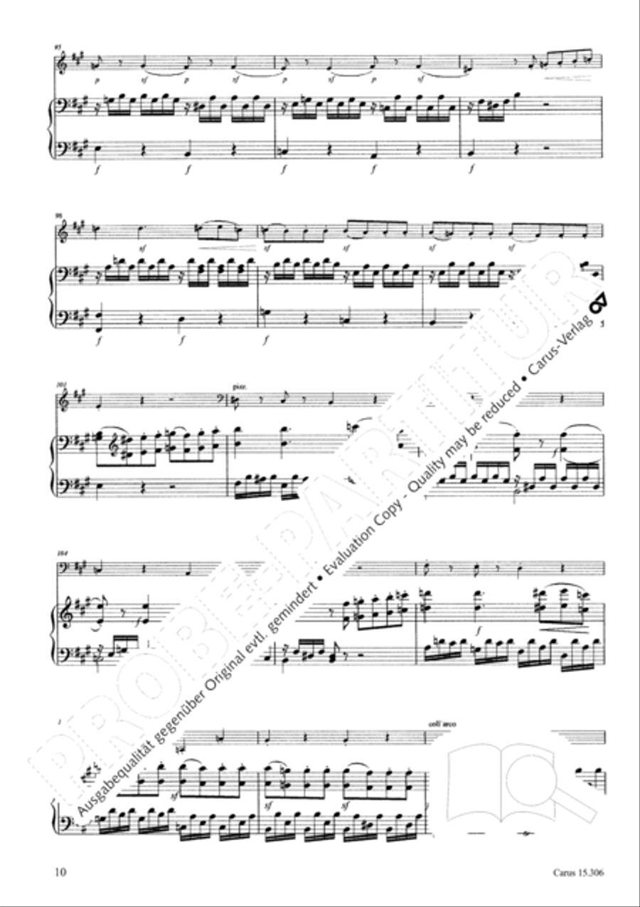 Grand Duo fur Violoncello und Klavier String Duet scores gallery preview page 11