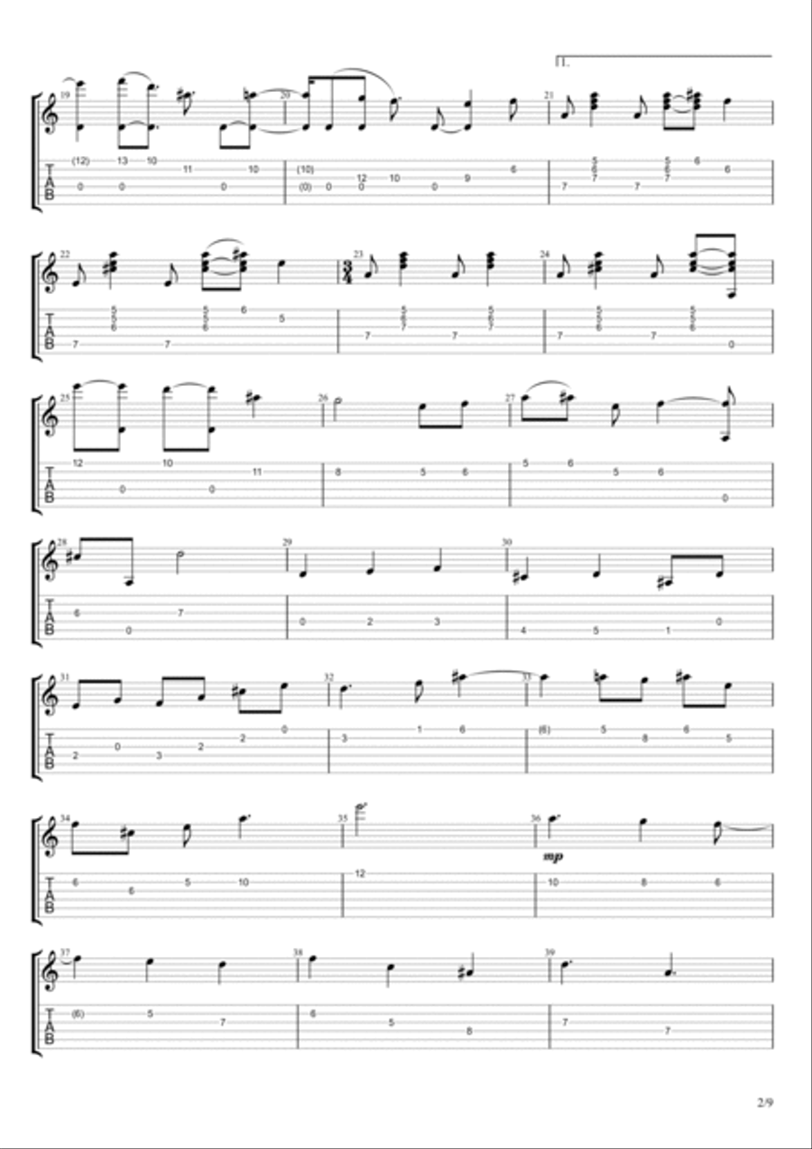 Leaving the River Styx Acoustic Guitar scores gallery preview page 2