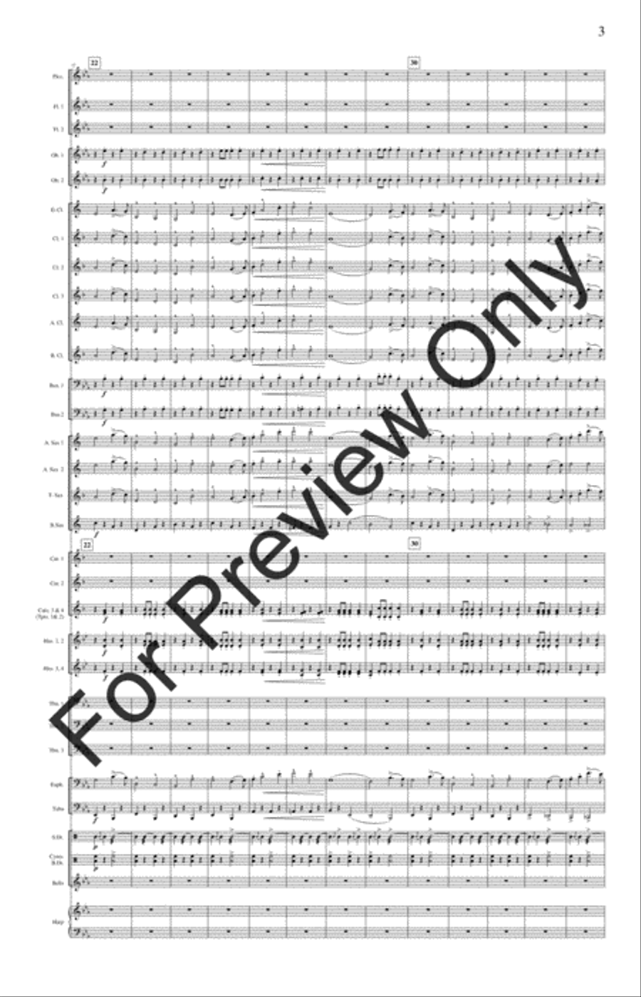 The Stars and Stripes Forever (Score) Concert Band scores gallery preview page 6