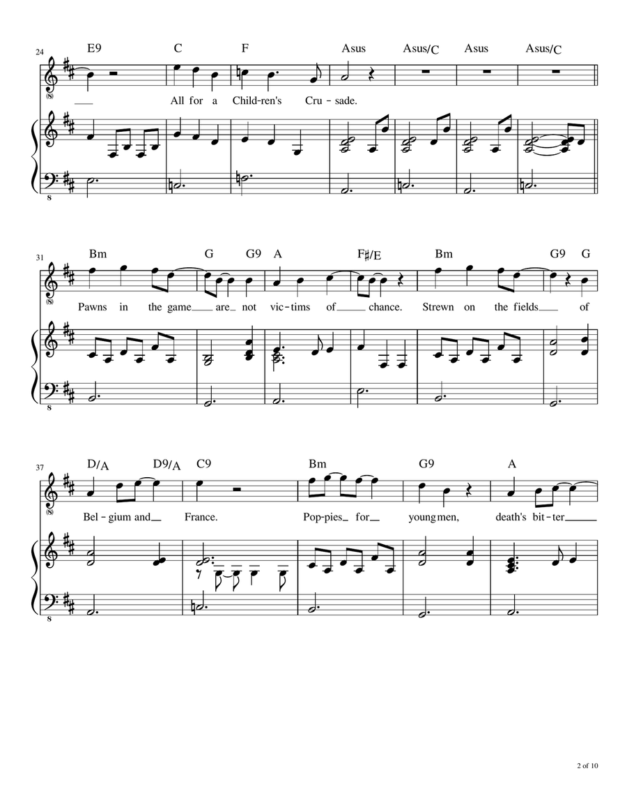 Children's Crusade Voice scores gallery preview page 3