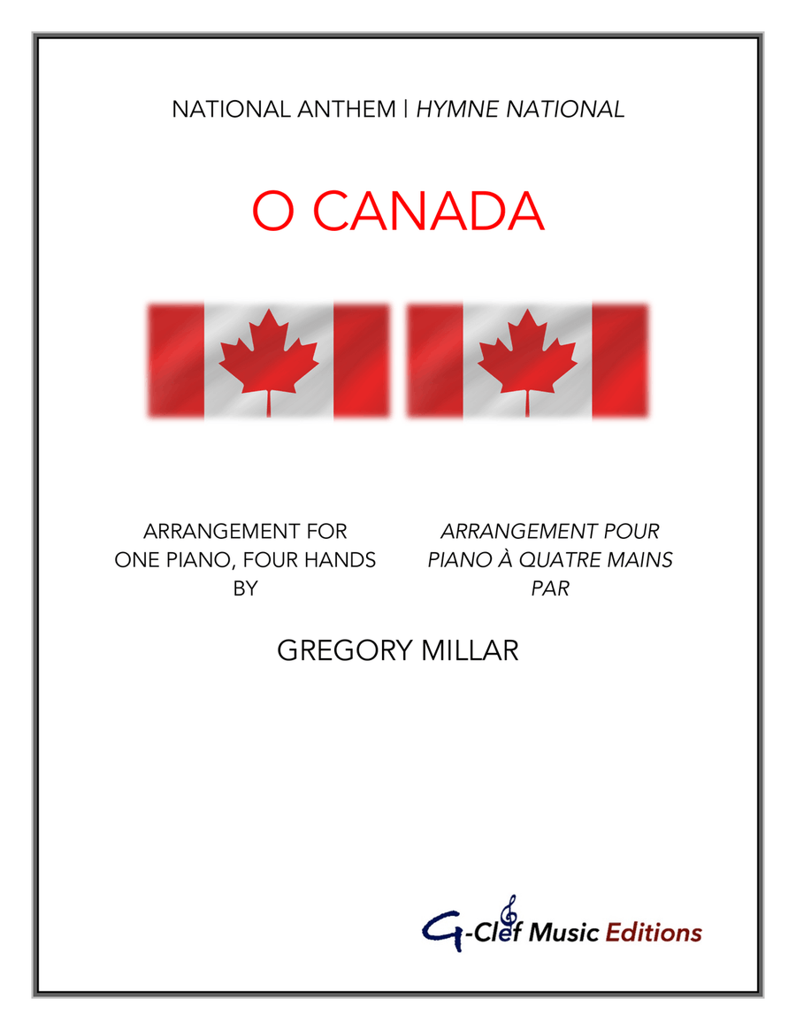 O Canada (for piano duet) Piano Duet scores gallery preview page 1