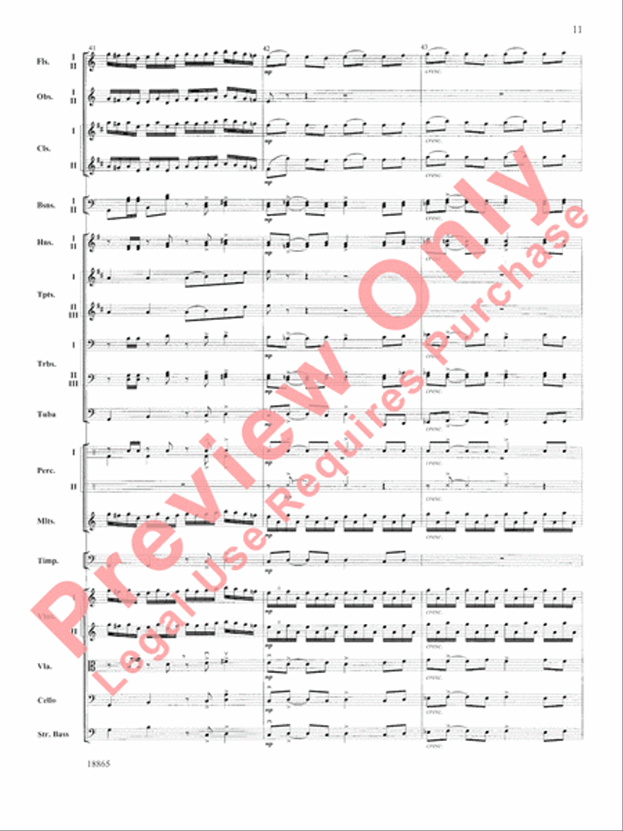 An American Rhapsody Full Orchestra scores gallery preview page 12