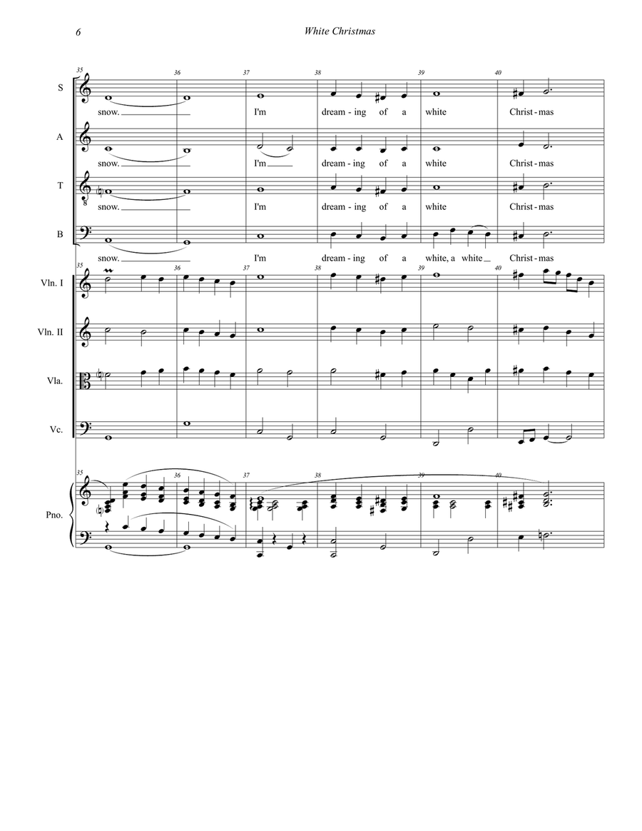 White Christmas White Christmas 4-Part scores gallery preview page 6