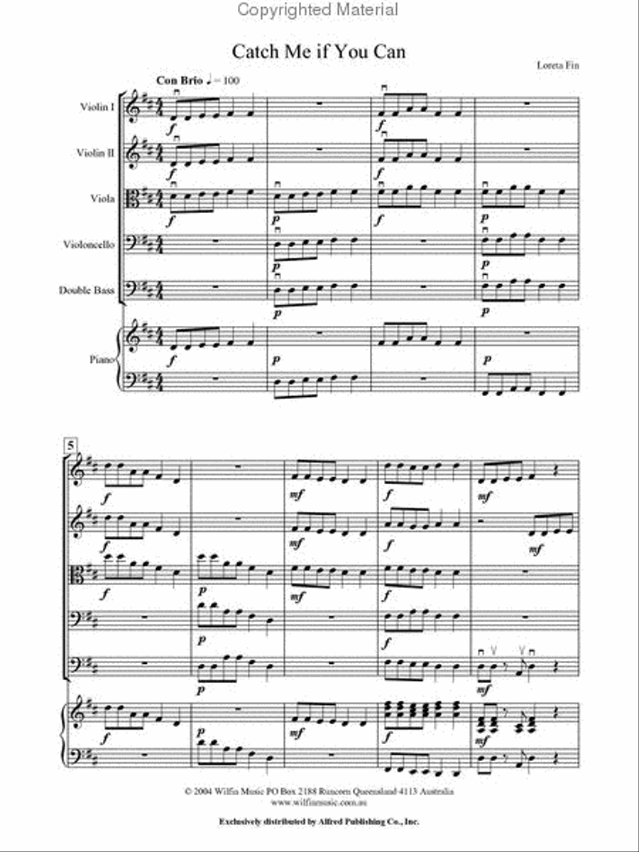 Catch Me If You Can String Orchestra scores gallery preview page 2