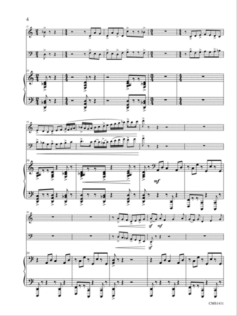 Trio in D Bassoon scores gallery preview page 9