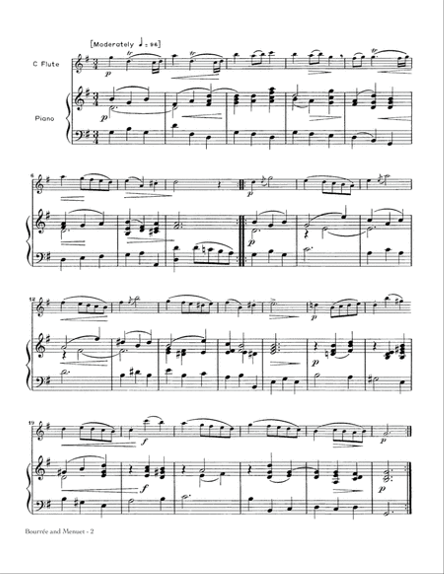 Bourree And Menuet Bourree And Menuet School and Community scores gallery preview page 2