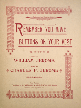 Remember You Have Buttons on Your Vest