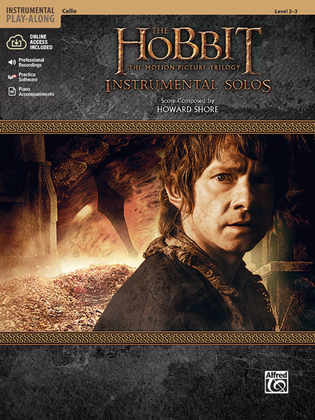 Book cover for The Hobbit -- The Motion Picture Trilogy Instrumental Solos for Strings
