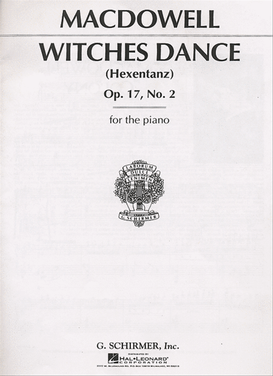 Witches' Dance, Op. 17, No. 2 Piano Solo scores gallery preview page 1