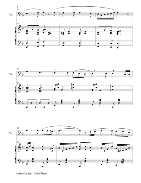 3 INSPIRATIONAL HYMNS, SET II (Duets for Cello & Piano) image number null