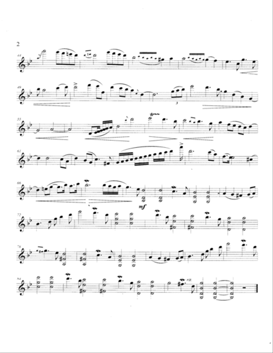 Silver Lining Violin Solo scores gallery preview page 2