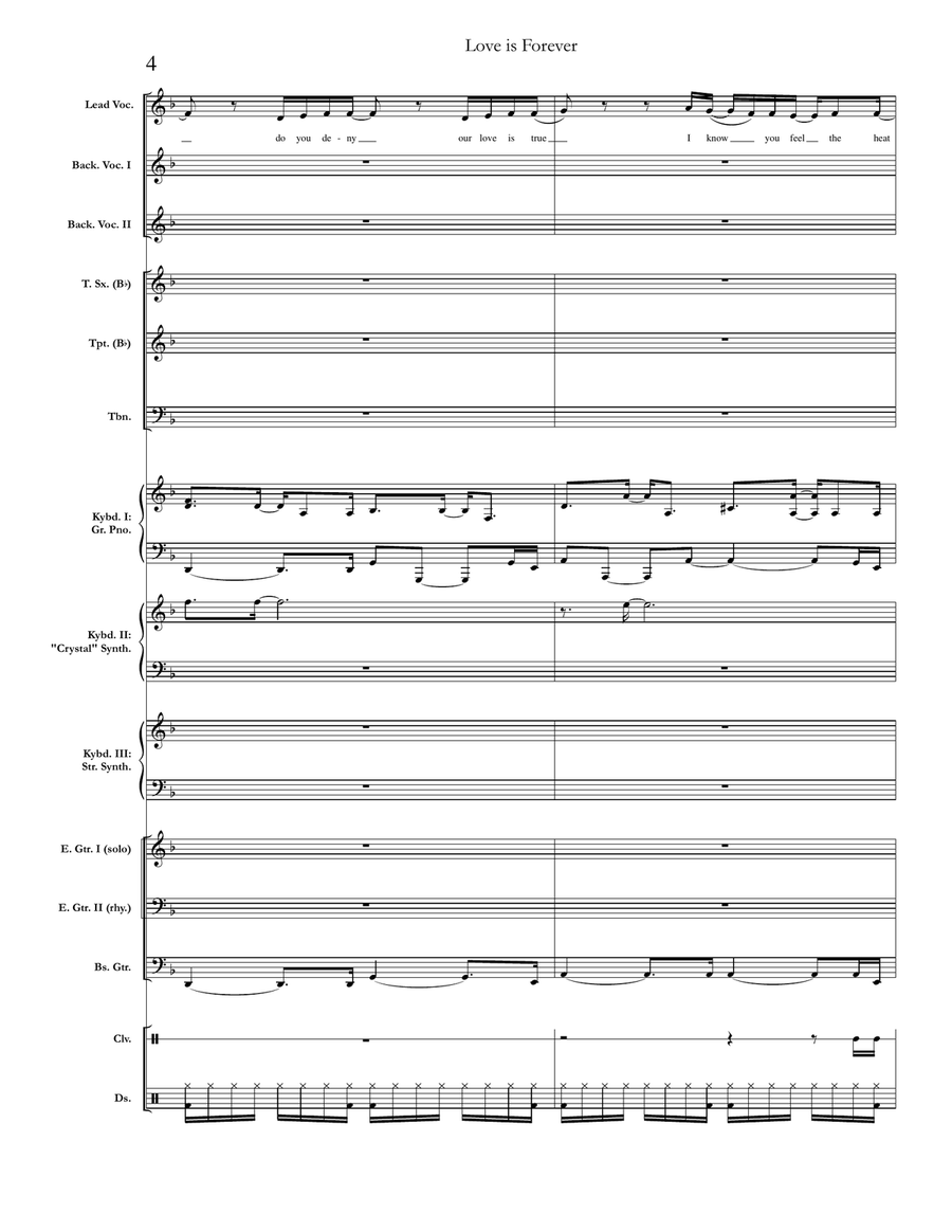 Love Is Forever Small Ensemble scores gallery preview page 4