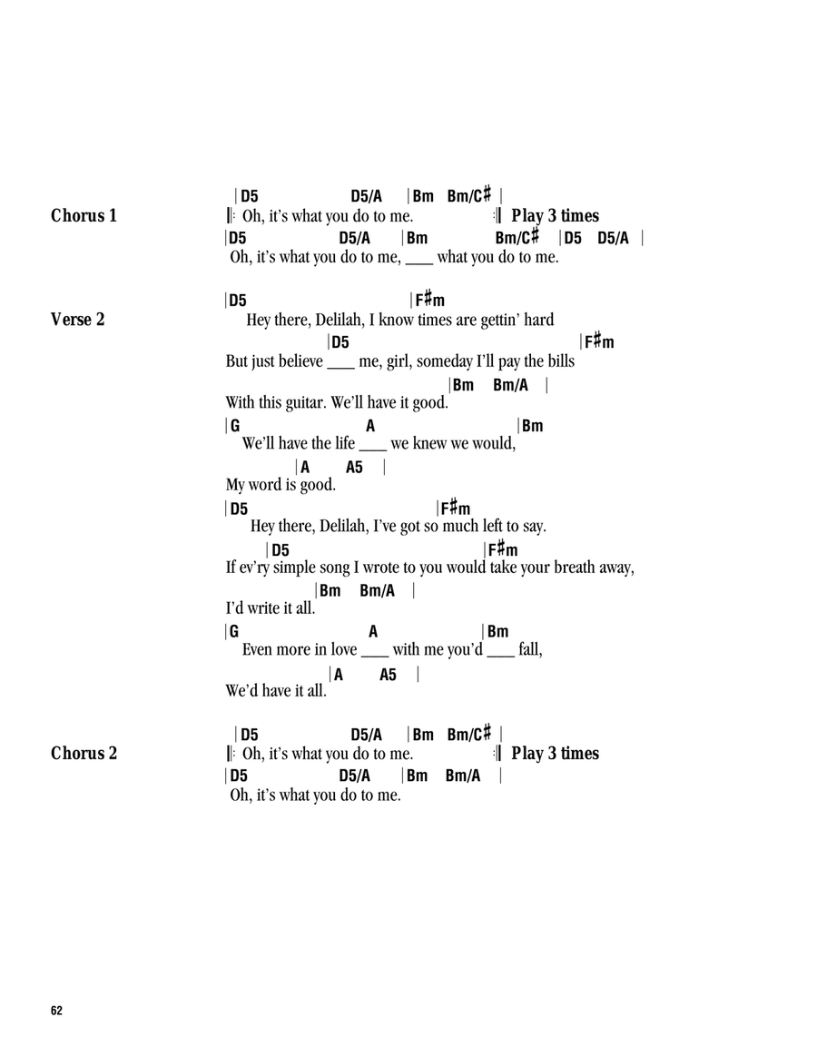 Hey There Delilah Acoustic Guitar scores gallery preview page 2