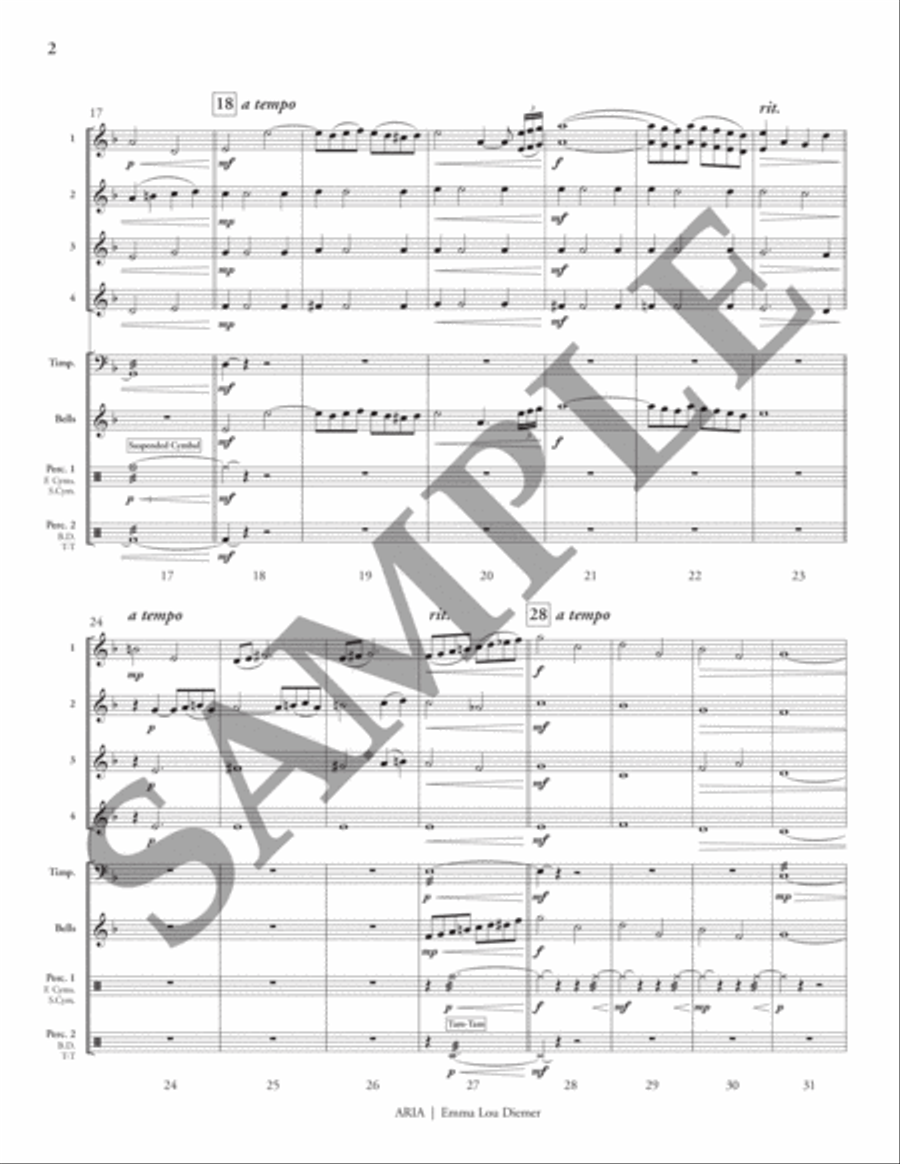 Aria (4-Part Flex) 4-Part scores gallery preview page 5