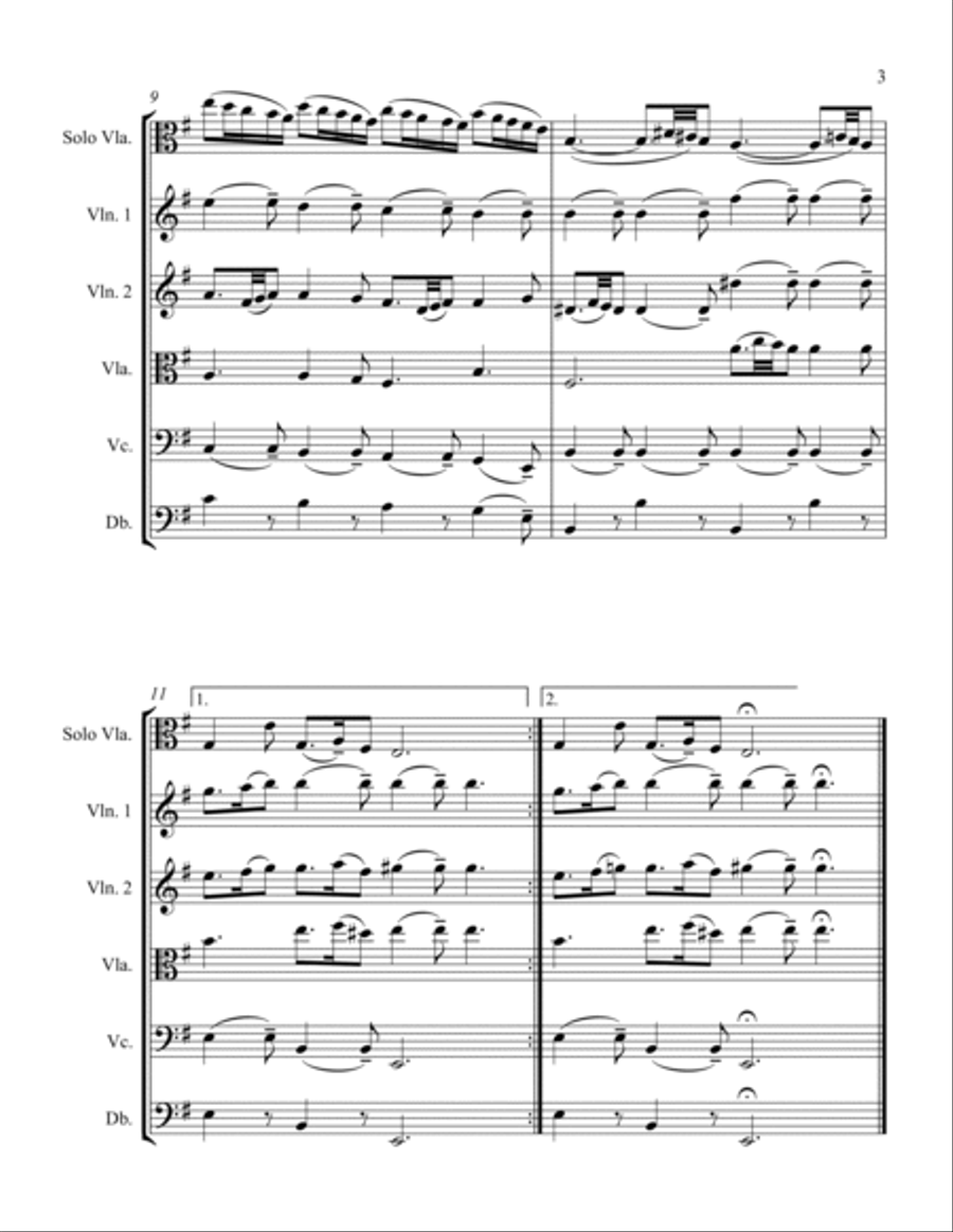Sonata RV40 Movement III String Orchestra scores gallery preview page 3
