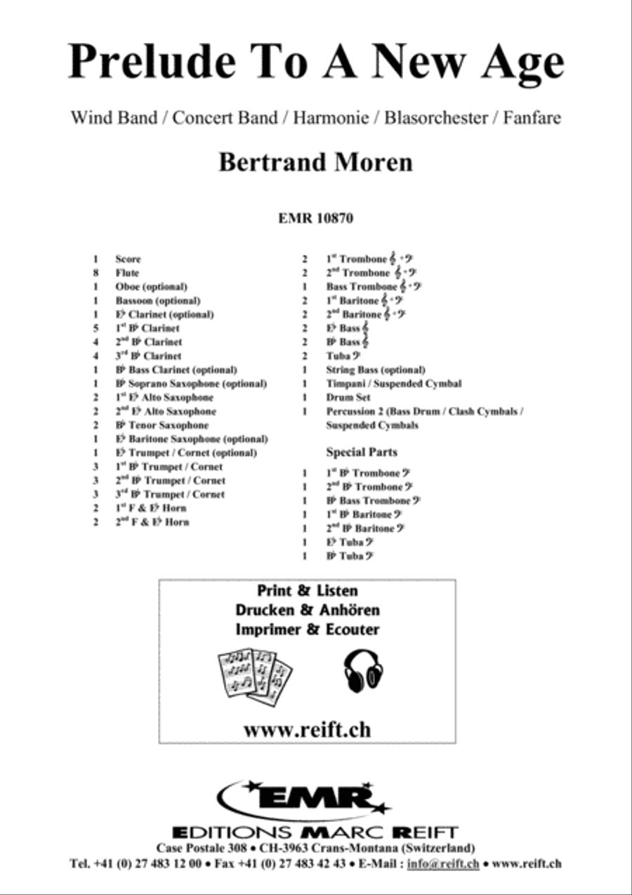 Prelude To A New Age Concert Band scores gallery preview page 2
