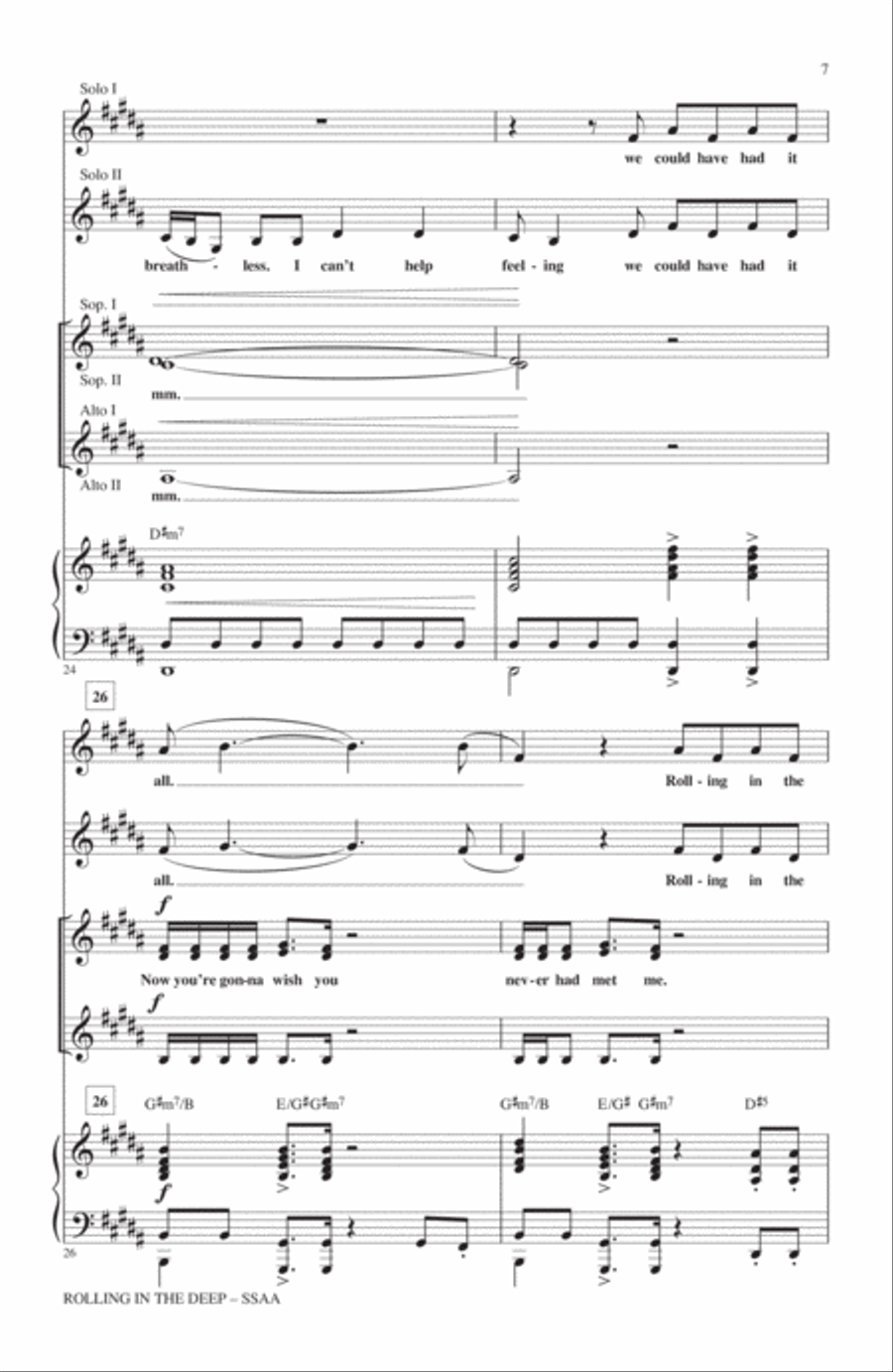 Rolling In The Deep SSA scores gallery preview page 6