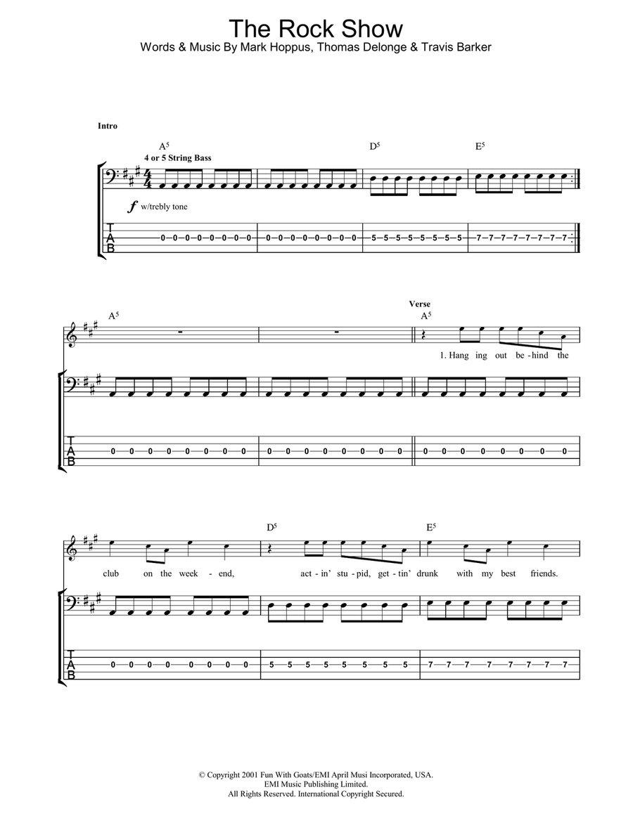 The Rock Show Electric Guitar scores gallery preview page 1
