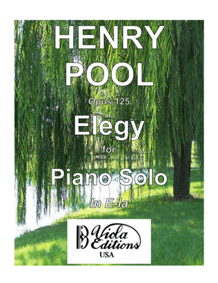 Opus 125, Elegy for Piano Solo in E-la