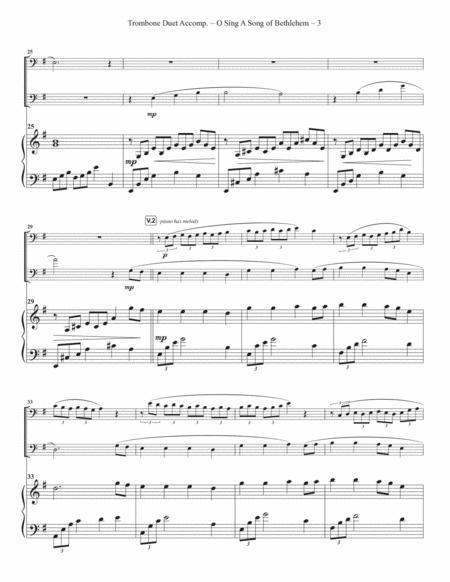 O Sing A Song Of Bethlehem (Kingsfold) - Baritone/Euphonium (T.C.) solo (opt. duet) image number null