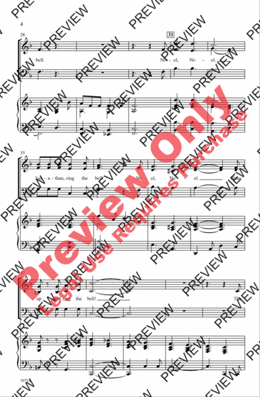 Jonathan's Bell Carol Jonathan's Bell Carol 3-Part scores gallery preview page 4