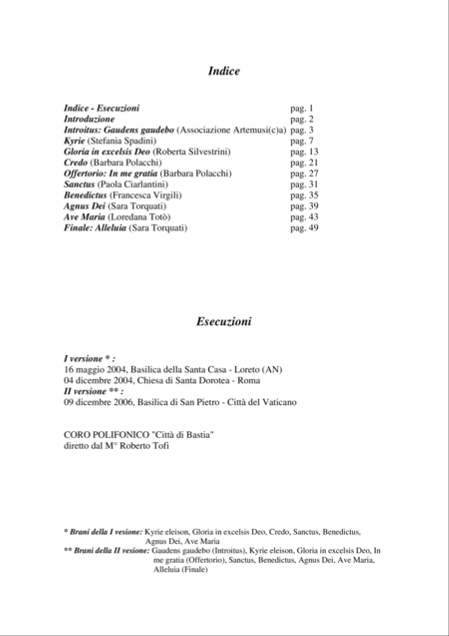 Messa Virgo Lauretana Messa Virgo Lauretana 4-Part scores gallery preview page 3
