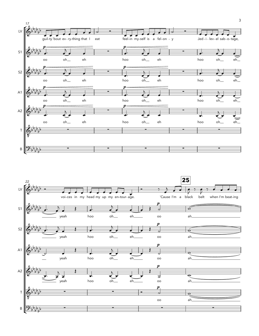 I Love Me A Cappella scores gallery preview page 3