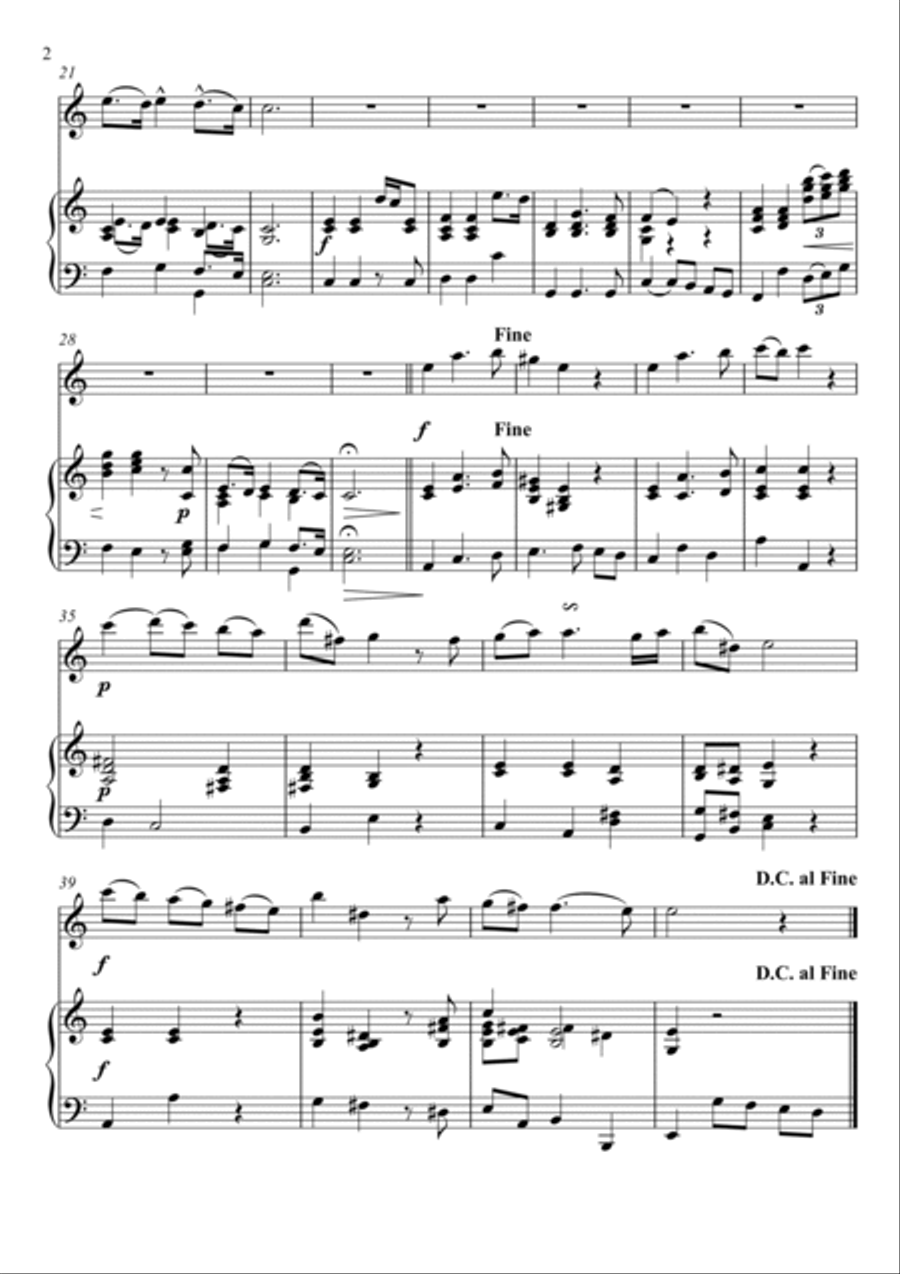 Georg Friedrich Handel - Lascia ch'io pianga (Flute Solo) Flute Solo scores gallery preview page 2