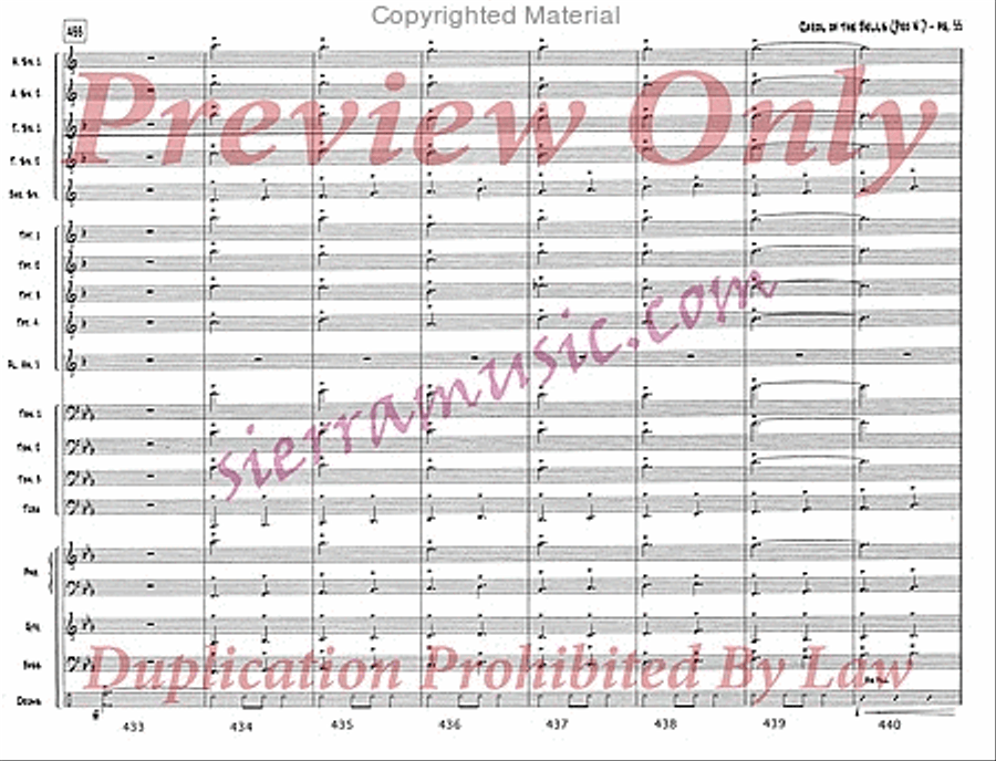 Carol of the Bells (pro) Jazz Ensemble scores gallery preview page 56