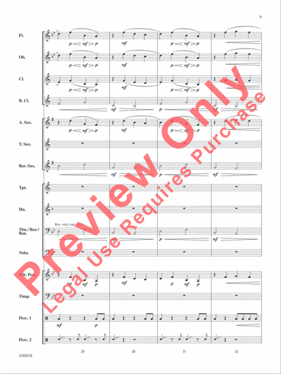 Fire's Edge Concert Band scores gallery preview page 10