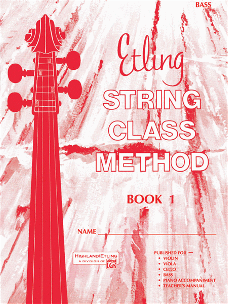 Etling String Class Method, Book 1 by Forest Etling Chamber Orchestra - Sheet Music