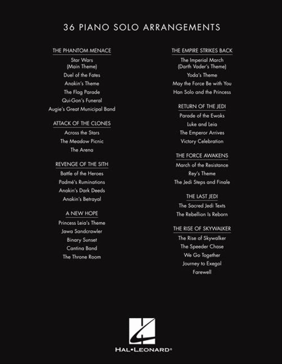 Star Wars: The Piano Anthology Piano Solo scores gallery preview page 11