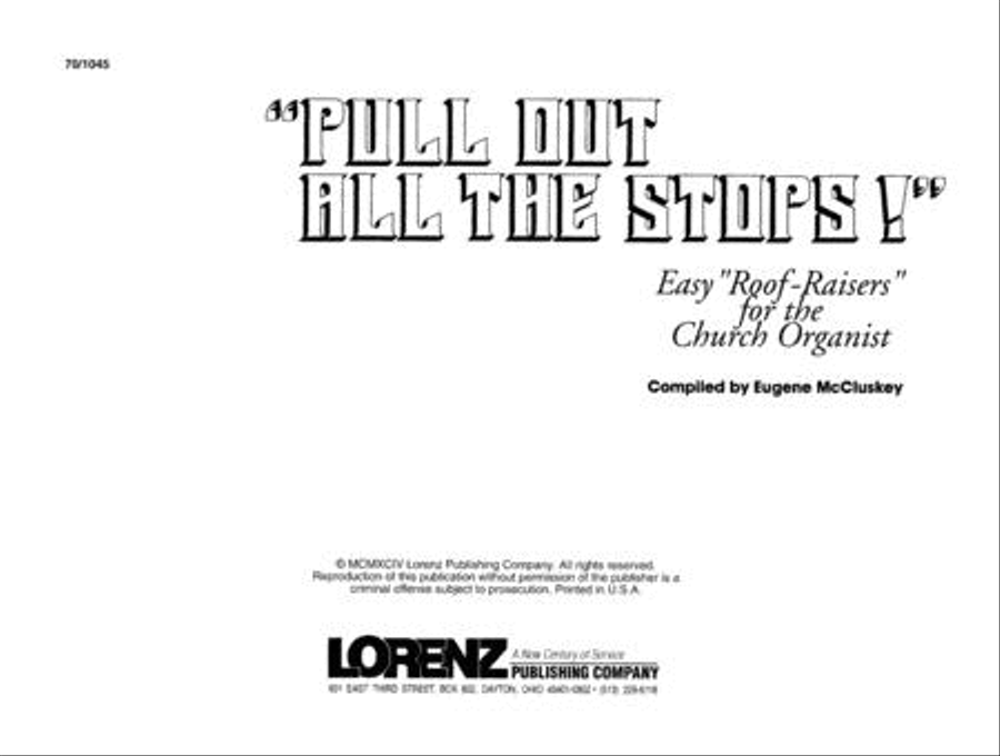 Pull Out All the Stops! Organ Solo scores gallery preview page 2