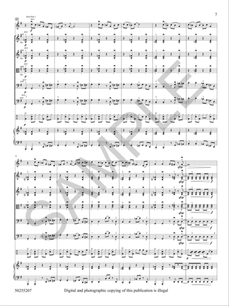 Northwestern Blues Northwestern Blues String Orchestra scores gallery preview page 8