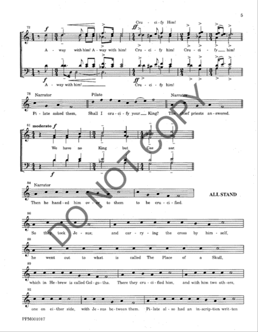The Passion According to John A Cappella scores gallery preview page 7