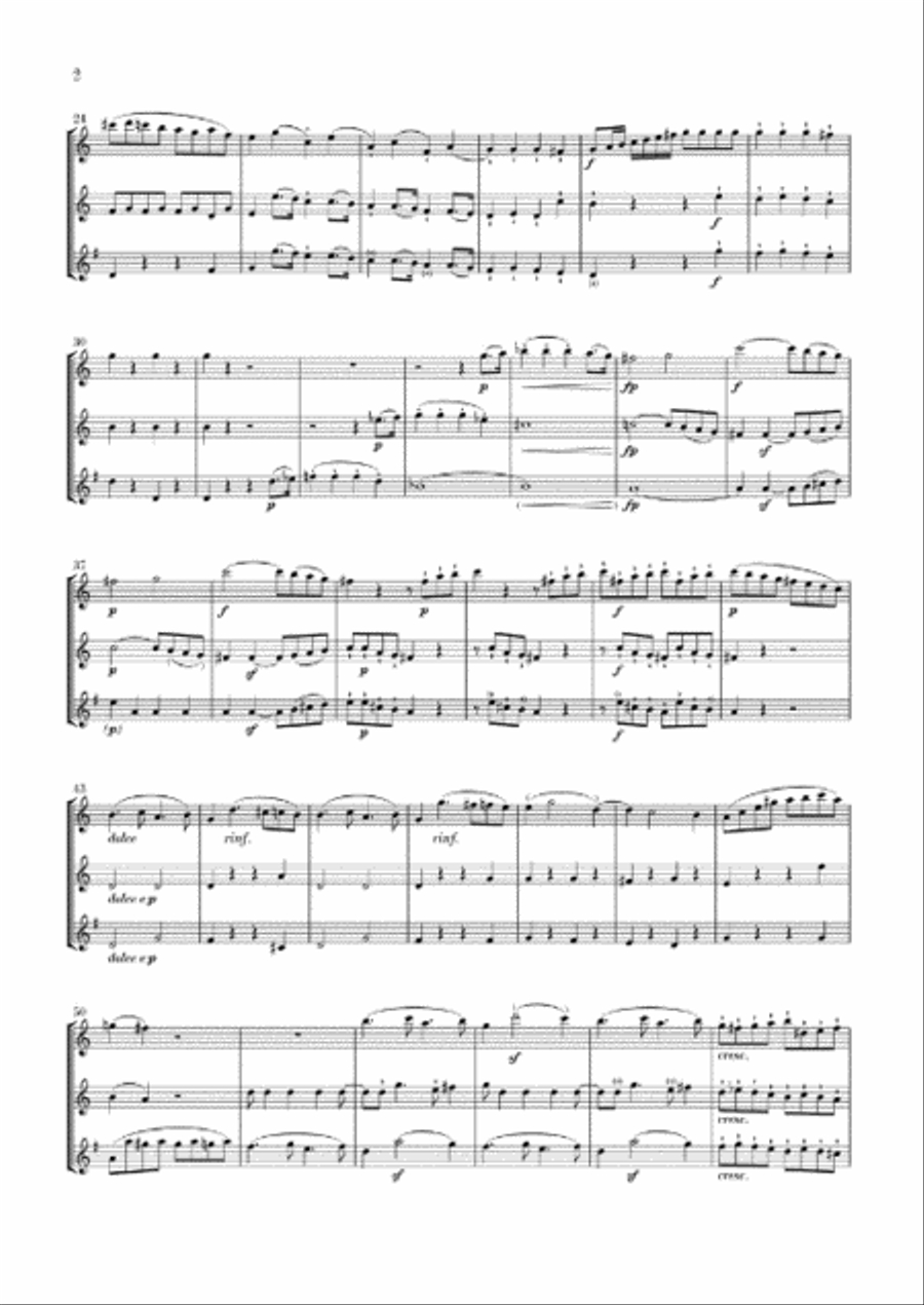 Trio in C Major, Op. 87/Variations in C Major, WoO 28 English Horn scores gallery preview page 3