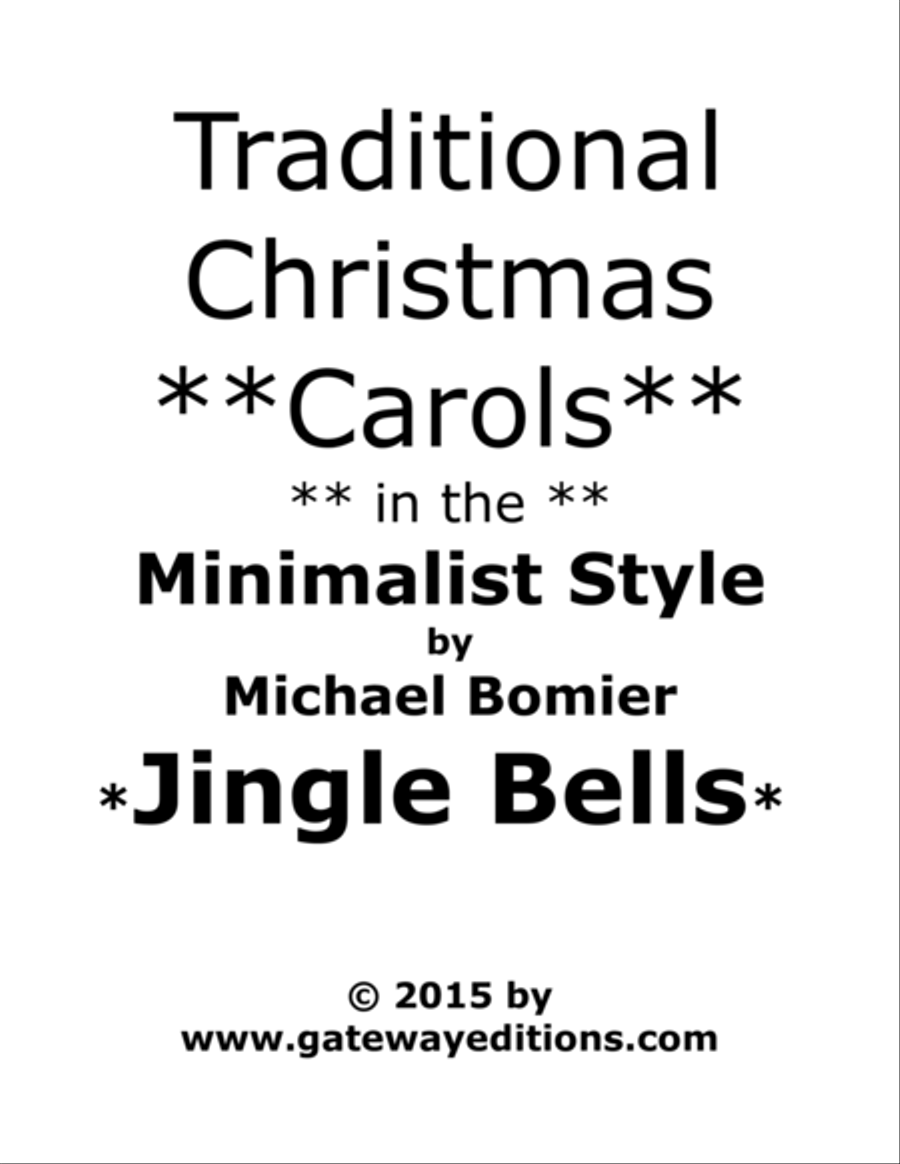 Jingle Bells from Traditional Christmas Carols in Minimalist Style Harpsichord scores gallery preview page 1